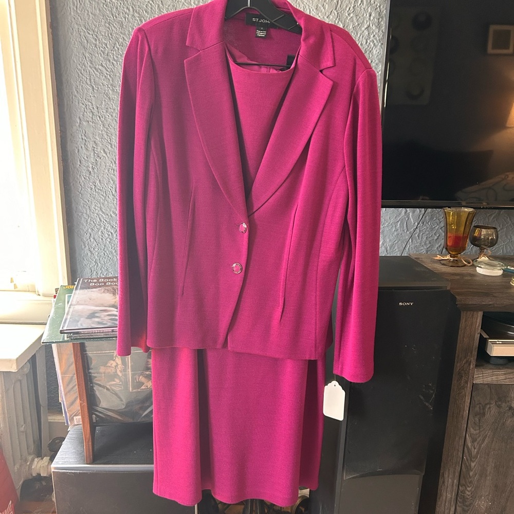 St. John Purple Suit